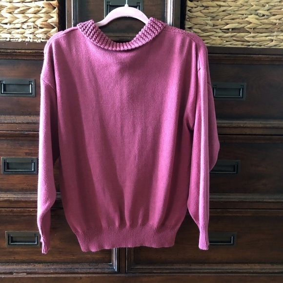 Vintage Southern Lady knit & embroidered button up Cardigan sweater in size L - Picture 2 of 6